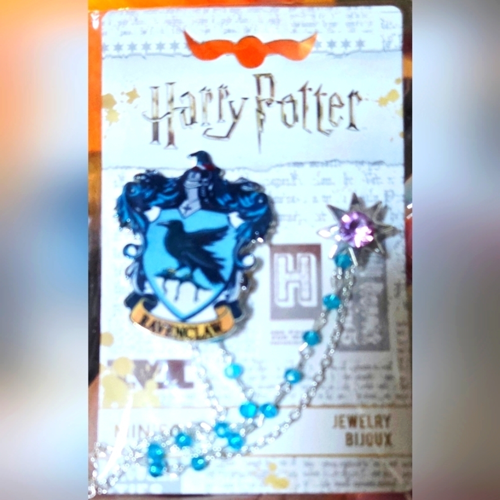 Ravenclaw brooch Ravenclaw house logo with pink star brooch
